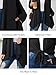 AusLook Women's Plus Size Lightweight Open Front Long Sleeves Cardigan Black 3X Causal Cover Ups Shrugs Tops Shawls and Wraps Kimono Jacket Coat