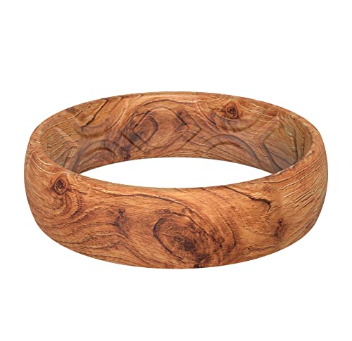 Bague silicone femme 5.5mm élégante et confortable sans pierre précieuse