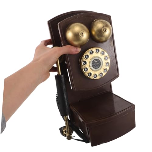 Teléfono Vintage de Disco de Hierro con Diseño Clásico para Pared 4