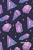  Notizbuch: Kristalle Notizbuch  6x9 Zoll DIN A5  120 Seiten Punktraster  Kristalle Notizheft  Diamanten Tagebuch  Edelsteine Notebook