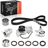 A-Premium Engine Timing Belt Kit with Water Pump Compatible with Audi A4 2002-2005, A6/A6 Quattro 2002-2004, A4 Quattro 2002-2006, 3.0L