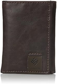 Columbia Men's RFID Blocking Leather Slim Trifold Wallet, LoftonBrown, One Size