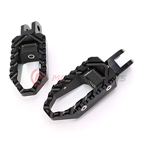 Mc Motoparts Black Front Wide Touring Foot Pegs Compatible With Cbr600Rr 03-17 Cbr1000Rr 04-07 Fireblade 08-15 Cbr1100Xx #TOP6