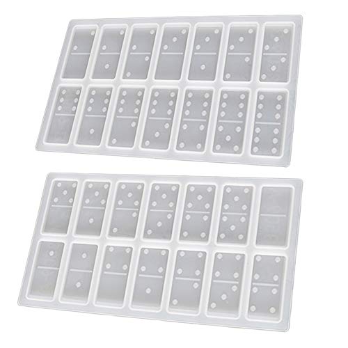 Moldes de silicona para hacer dominós, 2 piezas