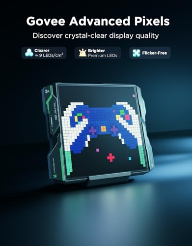 Image of Govee Gaming Pixel Light, LED Panel with Real-time Info Display