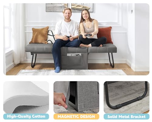 image for VanAcc Sofa Bed, 4 in 1 Multi-Function Folding Ottoman, Sleeper Chair 