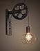 Produktbild Gweat Kreative Retro Industrie-Stil Wandleuchten Loft-Stil Heben Riemenscheibe Lights Aisle Korridor Wandleuchte E27 ( Farbe : A )