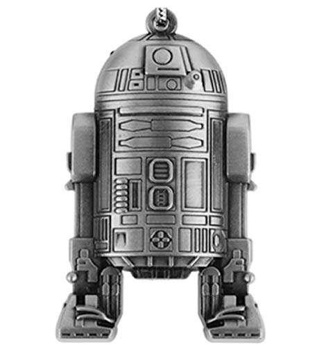 Schlüsselanhänger aus Metall mit Ring- für Fans der Star Wars Saga (R2D2) Cover