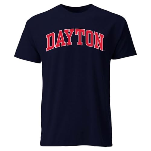 Barnesmith University of Dayton Flyers Short Sleeve Adult Unisex T-Shirt, Classic, Navy, X-Large