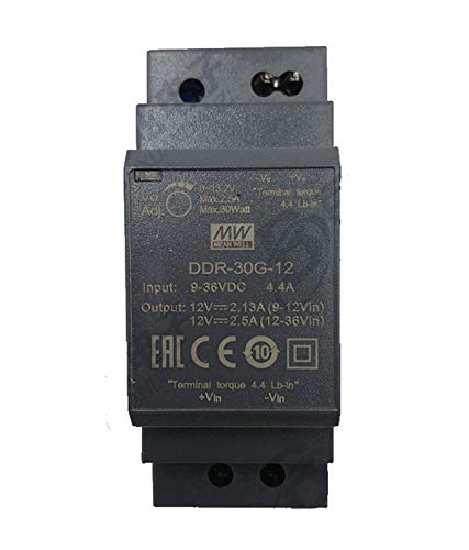 YKYNCJJT Convertidor CC-CC Tipo riel DIN PowerNex DDR-30 de 30 W Convertidor de 30 W