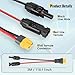 Thlevel Solarladekabel Solarstecker auf XT60 300cm 12AWG Adapterkabel Solarpanel Kabel für Solargenerator Batterie Tragbare Powerstation