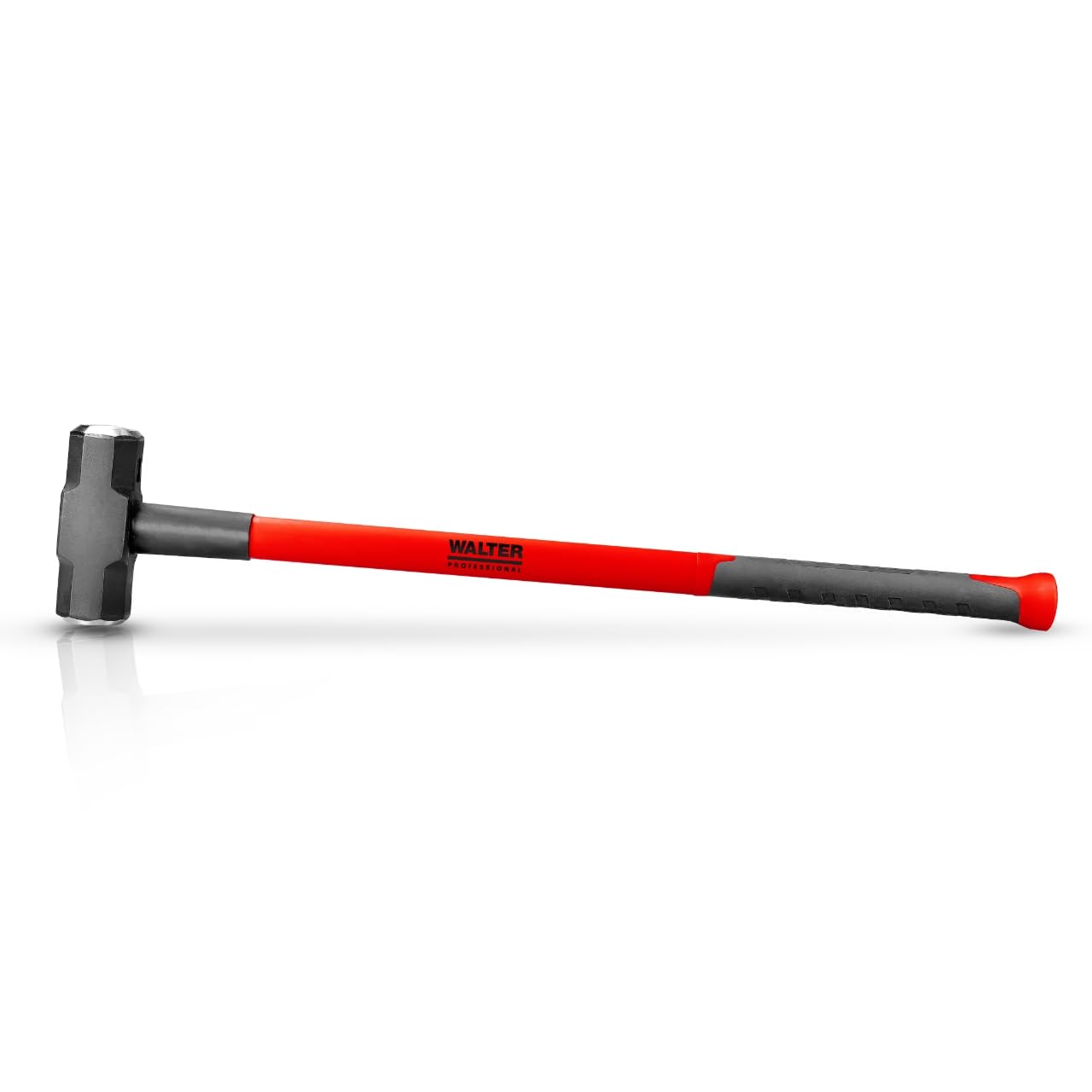 WALTER PROFESSIONAL Vorschlaghammer 4,5 kg 90 cm, Abbruchhammer, Sledge Hammer, vibrationsdämpfender Fiberglas-Griff für bequeme Handhabung und präzise Steuerung, robust und langlebig