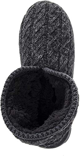 Muk Luks Men's Mark Slipper, Ebony/Grey, Medium (10-11) M Us #TOP4