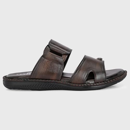 Image of Centrino Sandal for Men |Slip On Chappal for Men |Comfortable Flat Slipper |Gents Slipper for Home, Office & Travel Comfortable Fit for Every Occasion |Comfortable Casual look sandal for Men's (9510)