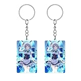 [ビッキガンジ] キーホルダー 東方シリーズ 十六夜咲夜 アクリルキーホルダーチェーンリング 金具 キーリング DIY用 手芸用品 耐久性 脱落防止 紛失防止 多用途 プレゼント