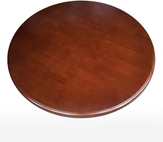 Massivt trä Lazy Susan skivspelare för matbord kraftig 360° svängbar serveringsbricka tyst och smidig rotation valnöt 80 cm/30 tum
