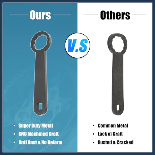 Image of Rear Axle 36mm Wrench Tool Rear Wheel Axle Torque Wrench Hand Tool for Harley Davidson Touring HD-47925 Rear Axle Nut Torque Adapter for Adjust Belt Tension Black Stylish Design