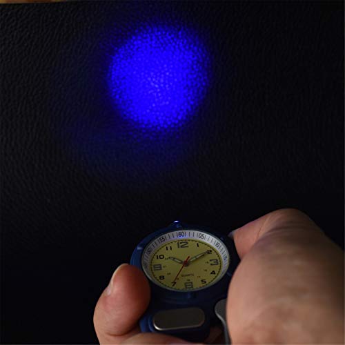 Image of JewelryWe Men Women Clip-on Quartz Watch Backpack Fob Belt Watch Luminous Mini Microlight Pocket Watch for Rock Climbing Doctors Nurses Outdoor Activities for Mother's Day