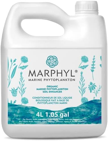MARPHYL Organic Liquid Fertilizer - Outdoor & Indoor Plant Food - All-Purpose, Nutrient-Rich Lawn Fertilizer & Soil Enhancer for House Plants, Flowers, Vegetables, Succulents, Bamboo, Hydroponics