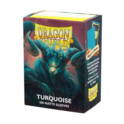 Arcane Tinmen Dragon Shield - Bustine standard, colore: Turchese opaco (100ct)