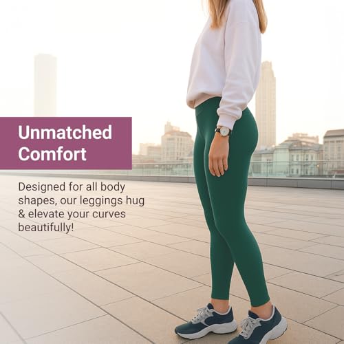 Image of SATINA High Waisted Leggings for Women - Comfortable and Stretchy in Versatile Sizes and Colors