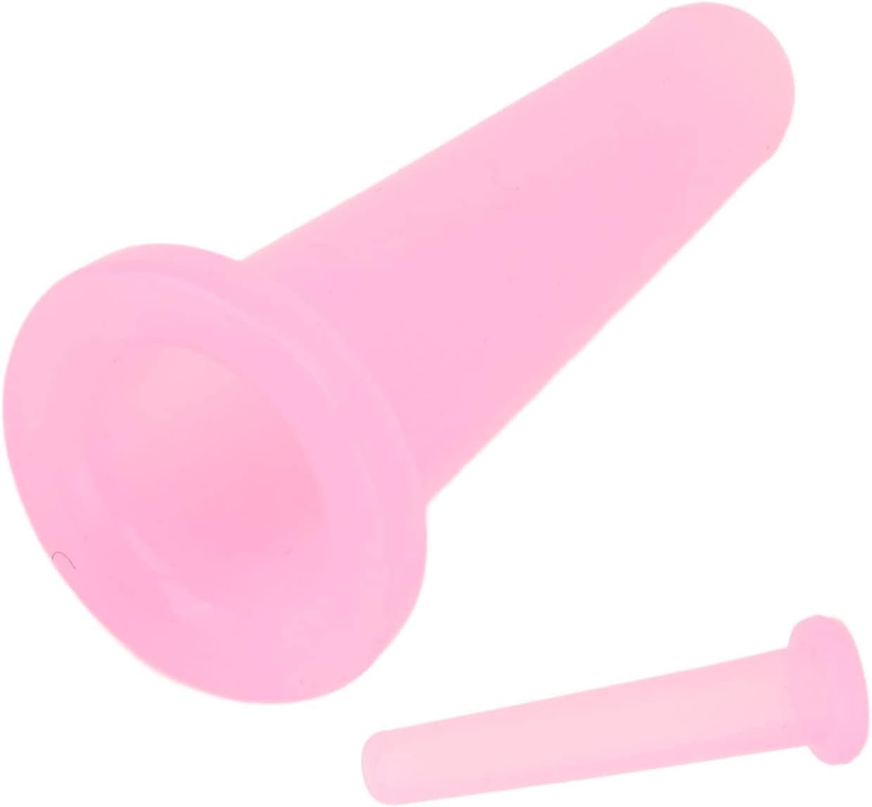 2 Pcs Pink Cupping Set,Mini Silicone Face Cupping Set Vacuum Suction Massage Cups Anti Cup Facial Cupping Set for Adults,Body and Face,Anti Wrinkle,Promotes Sleep Health Care Health Household — view 8