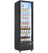 VEVOR Commercial Merchandiser Refrigerator, 12.7 Cu.Ft / 360 L Glass Door Display Refrigerator, U...