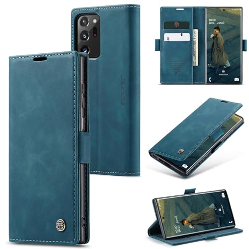 Sojlecyu Coque pour Samsung Galaxy Note 20 Ultra 5G Case à Rabat Pochette Portefeuille Etui Premium en Cuir PU Flip CaseHousse Protection Fermeture Magnetique...