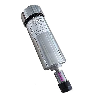 500W ER11 ER16 Engraving Machine Round Spindle Motor Air-Cooling Spindle 12000rpm DC Motor+mach3 Power Supply+52mm Clamp for CNC ER16 Spindle
