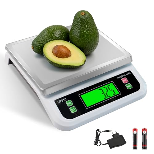 LICHUXIN Grande Báscula de Cocina con Pantalla