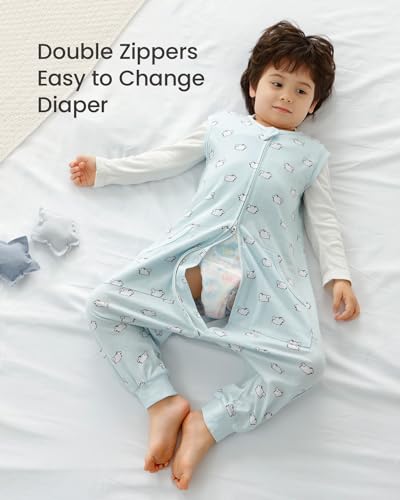 Image of HOMEAL Summer Toddler Sleep Sacks 2t-3t, Sleeveless for Early Walkers 12months-7T