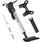 Bike Pump, [120 PSI] Diyife Bicycle Pump with Gauge, Dual Action Bike Tire Pump with Ball Needle, Mo