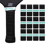 Bodhi Performance DRYtack Premium Pickleball Overgrips - #1 Pickleball Overgrips Trusted by TOP pros - Semi-Dry & Absorbent, Superior Comfort, Long Lasting, Responsive Feel (Black, 12-Pack)