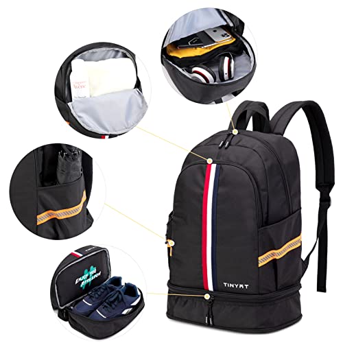 Mochila desportiva para homem Hyranect, mochila de viagem ao ar livre dobrável, mochila escolar à pr