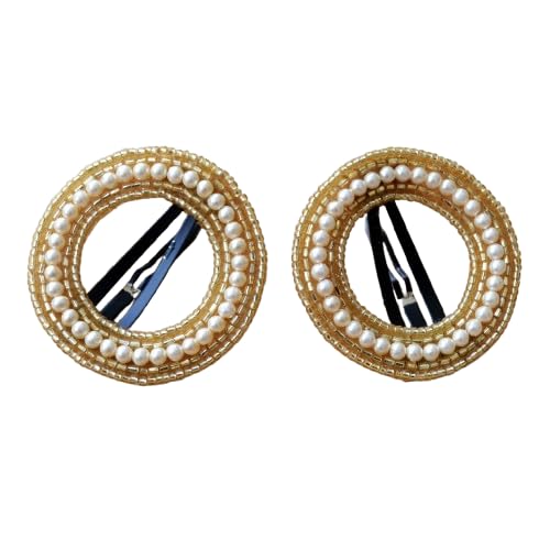Pretty Ponytails Gold Diamante Stone and Pearl Flower Mandala Wedding Tic Tac Hair Clips or Fancy Accessories for Kids or Girls for Festivals (B07H4N21NY) Amazon Price History, Amazon Price Tracker