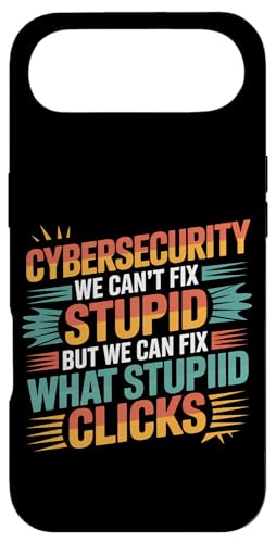 Cybersecurity Can't Fix Stupid Just Clicks - スマホケース iPhone Air 用