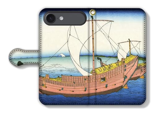 手帳型 iPhone17 Air互換 スマホケース 【世界の名画】 葛飾北斎 ☆浮世絵☆ 富嶽三十六景 富士山 山 冨嶽 アート 絵画 芸術 日本 和 和風 (上総の海路)