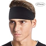 absorción de sudor. También se seca rápidamente después de lavarlo Elegante y versátil: La headband deporte elástica es antideslizante y absorbe el sudor y te mantiene luciendo fresco durante los entrenamientos más suaves. También es práctico en el ciclismo de montaña, voleibol, bádminton, bola de salmuera, tenis y racquetball