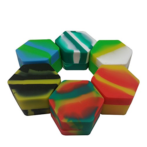 Elevated Equipment Silicone Wax Containers - Oil, Food, Travel | Large Storage Set of 10 Container,J - //coolthings.us