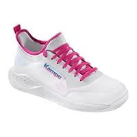 Kempa Kourtfly Jr Handball-Schuhe, weiß/Cyan/Purple, 39 EU