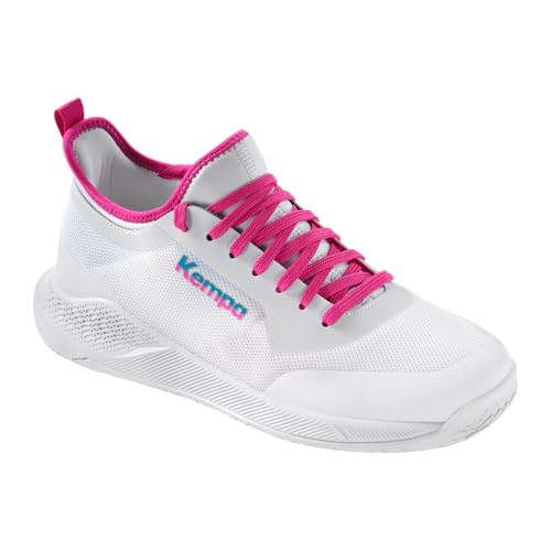 Kempa Mädchen Kourtfly Jr Handball-Schuhe, Weiß Cyan Purple, 39 EU