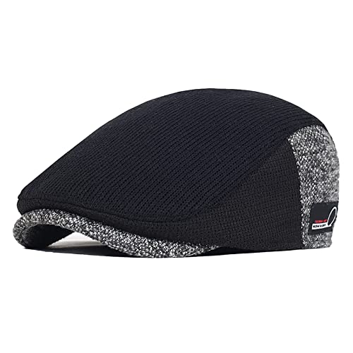 JAOAJ Plano Gorra Boinas Vendedor de Casual Periódicos Sombreros,Ajustable al Aire Libre Gorra de Vendedor Periódicos Clásico Trucker Gorra Sombrero de Conducción Cover