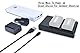 DSTE NP-FH50 USB Dual Akkuladegerät Kompatibel mit Sony NP-FP50 NP-FH100 NP-FV50 NP-FV/FP/FH Batterie - Versorgung über Micro-USB zu USB-A 2.0-Ladekabel
