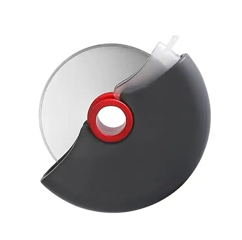 Generic Pizza Cutter Wheel with Protective Blade Cover, Easy to Clean and Dishwasher Safe Handheld Pizza Cutter, Black