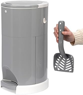 Litter Champ Premium Odor-Free Cat Litter Disposal System, gray