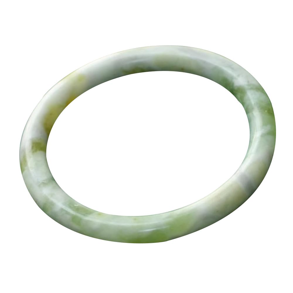 Lkdcnup Women's One Color Lucky Bracelet, Bracelets,Bracelets For ,Feng Shui Oil Cyan Jade Bangle Bracelet For Genuine Dingdang Bracelet Fashion And Auspicious Fit 58-62Mm