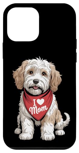 I Love Mom Cockapoo Lover Dog Fête des Mères Coque pour iPhone 12 Mini