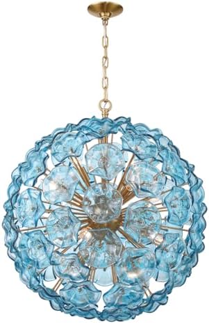 Crystorama Esme 28'' Aged Brass Chandelier