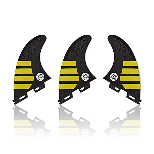 UPSURF Juego de Aletas para Tabla de Surf FCS II de Fibra de Vidrio y Nido de Abeja G5 Cover