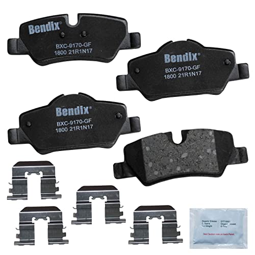 Image of Bendix Priority1 CFC1800 Ceramic Rear Brake Pads for Mini Cooper 2024-2014